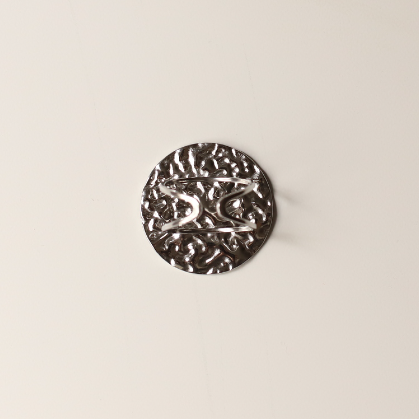 Anillo arrugas plata