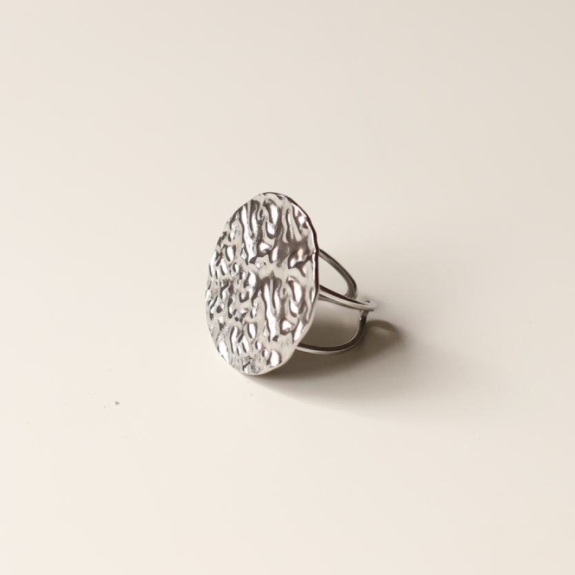 Anillo arrugas plata