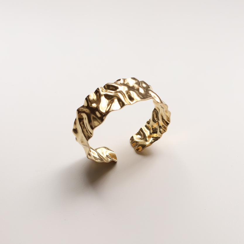 Brazalete arrugas oro