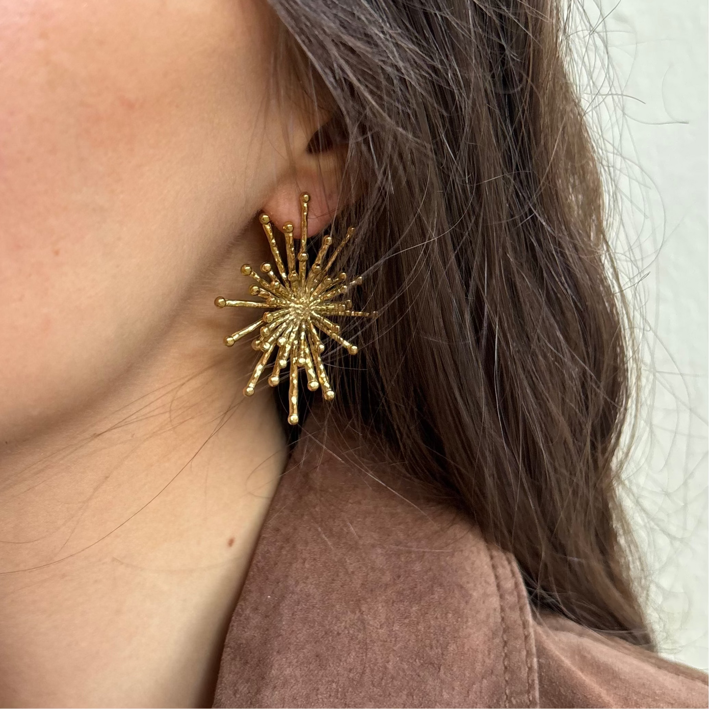 Pendientes destello oro