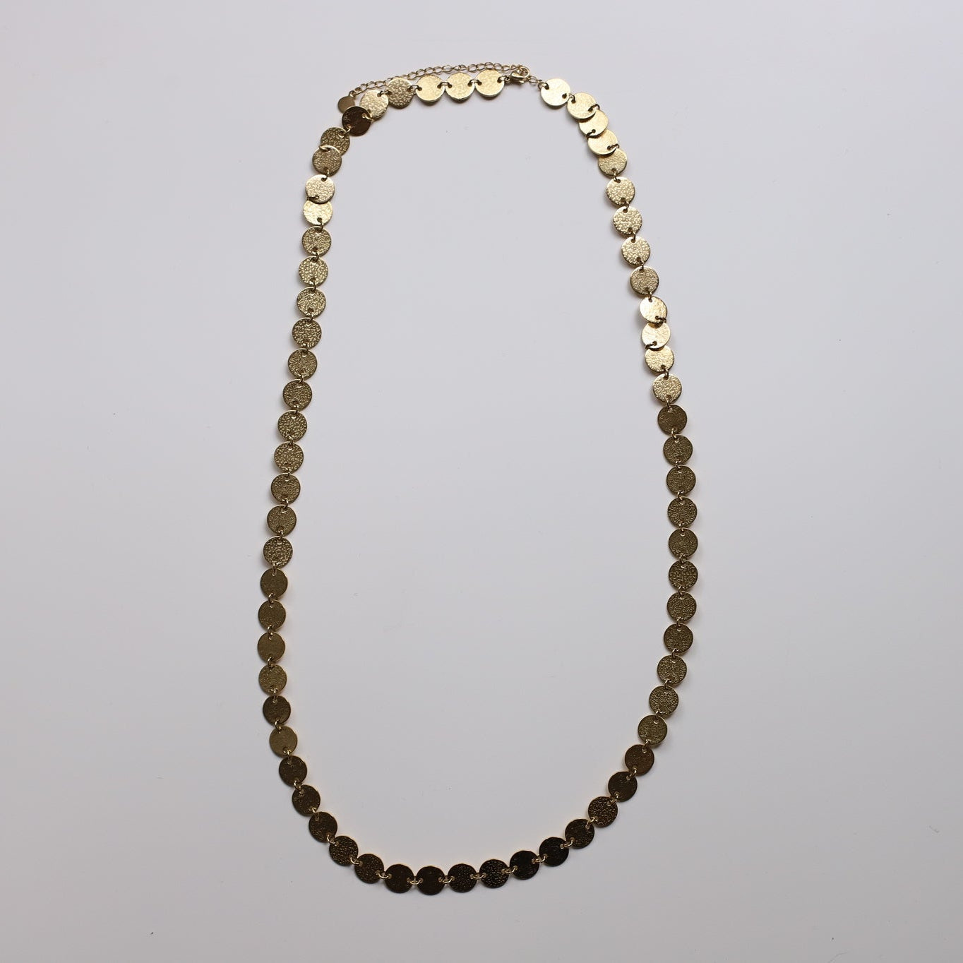 Collar cuentas circulares oro