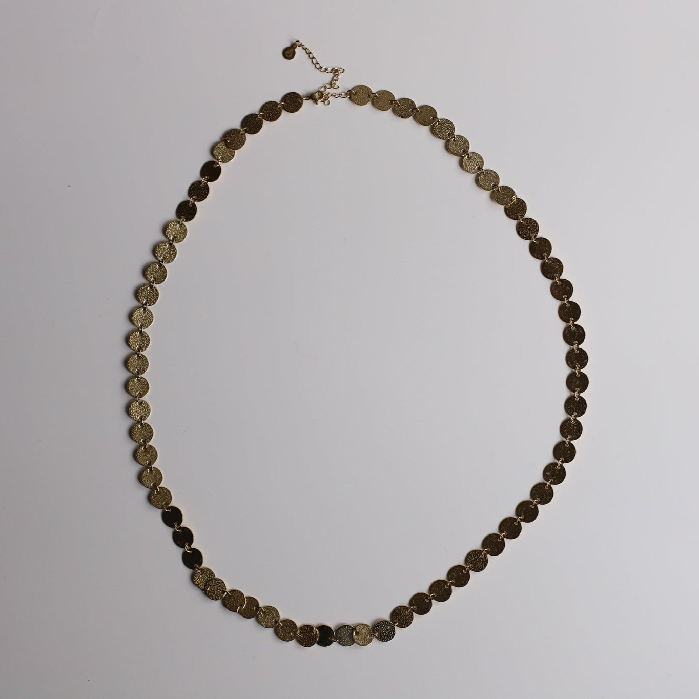 Collar cuentas circulares oro