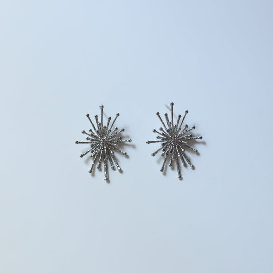 Pendientes destello plata