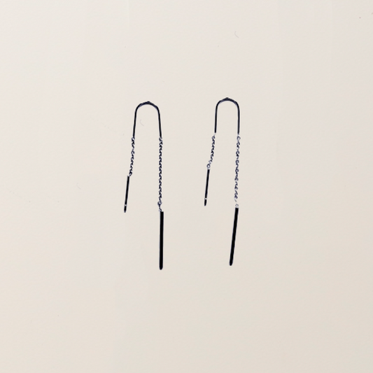 Pendientes colgantes mini plata