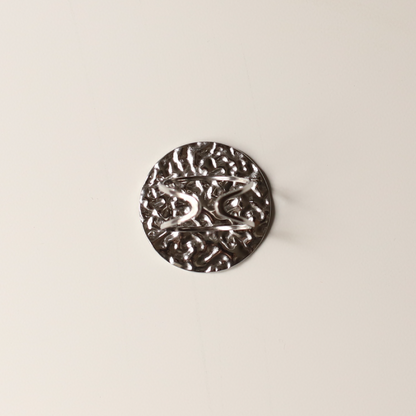 Anillo arrugas plata