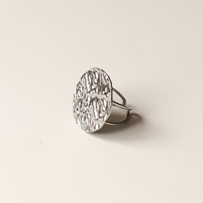 Anillo arrugas plata