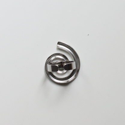Anillo espiral plata