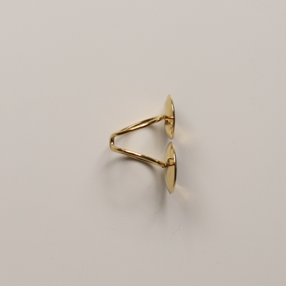 Anillo doble circulo oro