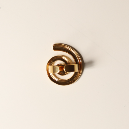 Pack pendientes + anillo espiral oro