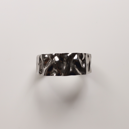 Brazalete arrugas plata