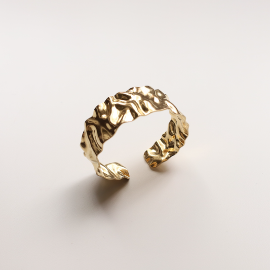 Brazalete arrugas oro