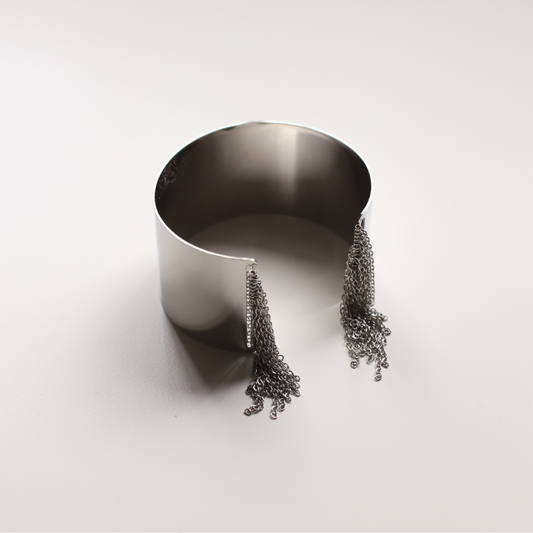 Brazalete cadenas plata