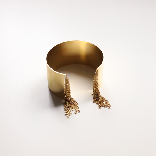 Brazalete cadenas oro