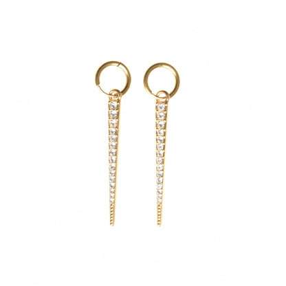 Pendiente pincho oro