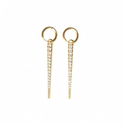 Pendiente pincho oro