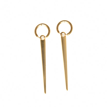 Pendiente pincho oro