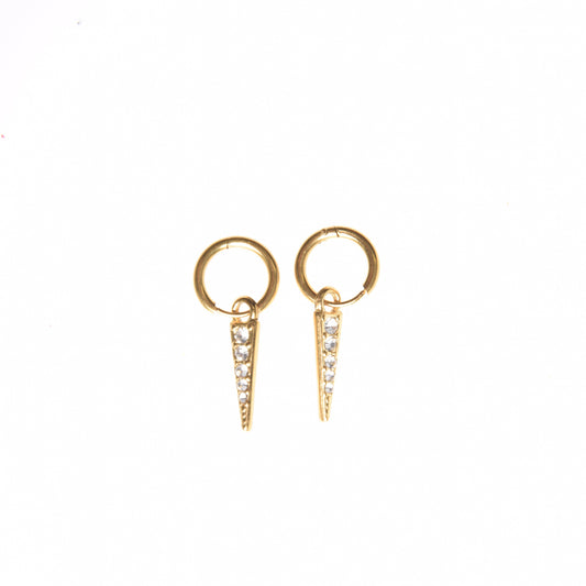 Pendientes pincho mini oro
