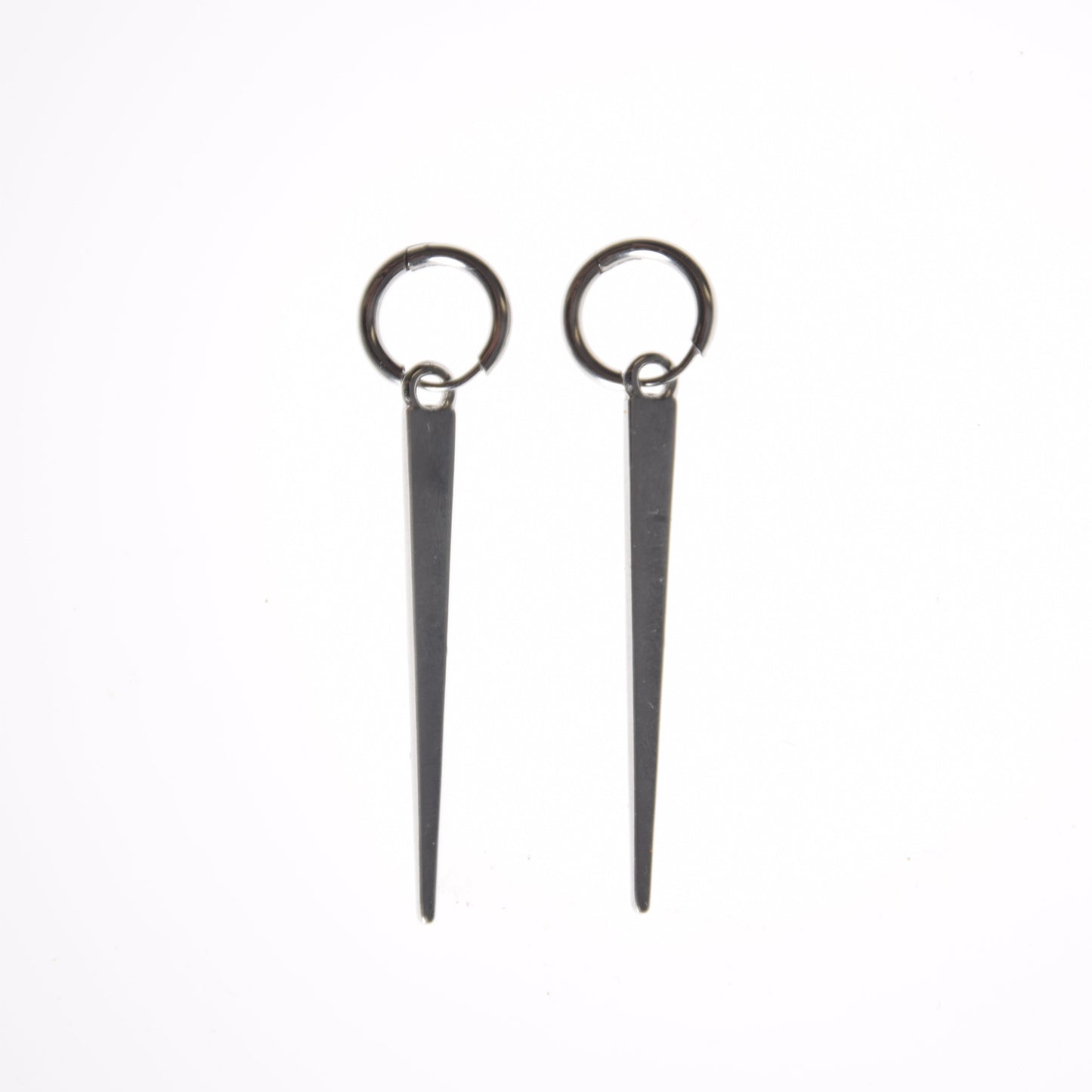 Pendiente pincho plata