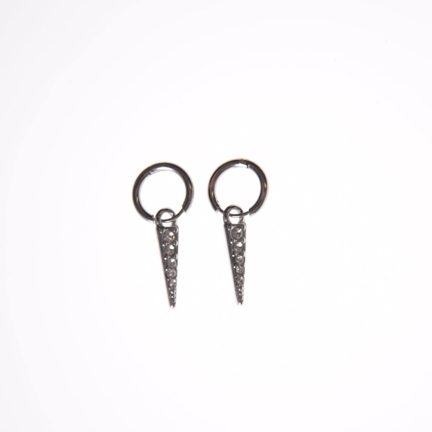 Pendientes pincho mini plata