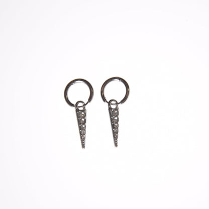 Pendientes pincho mini plata