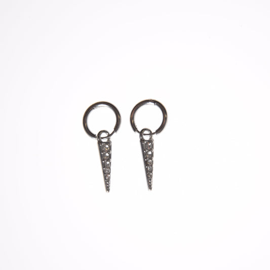 Pendientes pincho mini plata