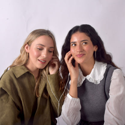 Pendiente pincho oro