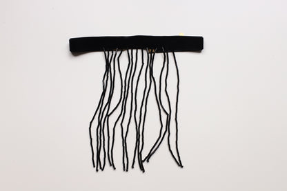 Chocker abalorios cascada negro