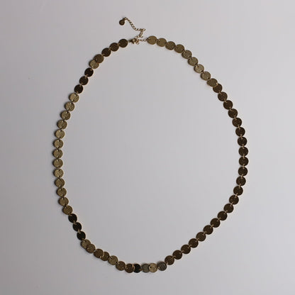Collar cuentas circulares oro