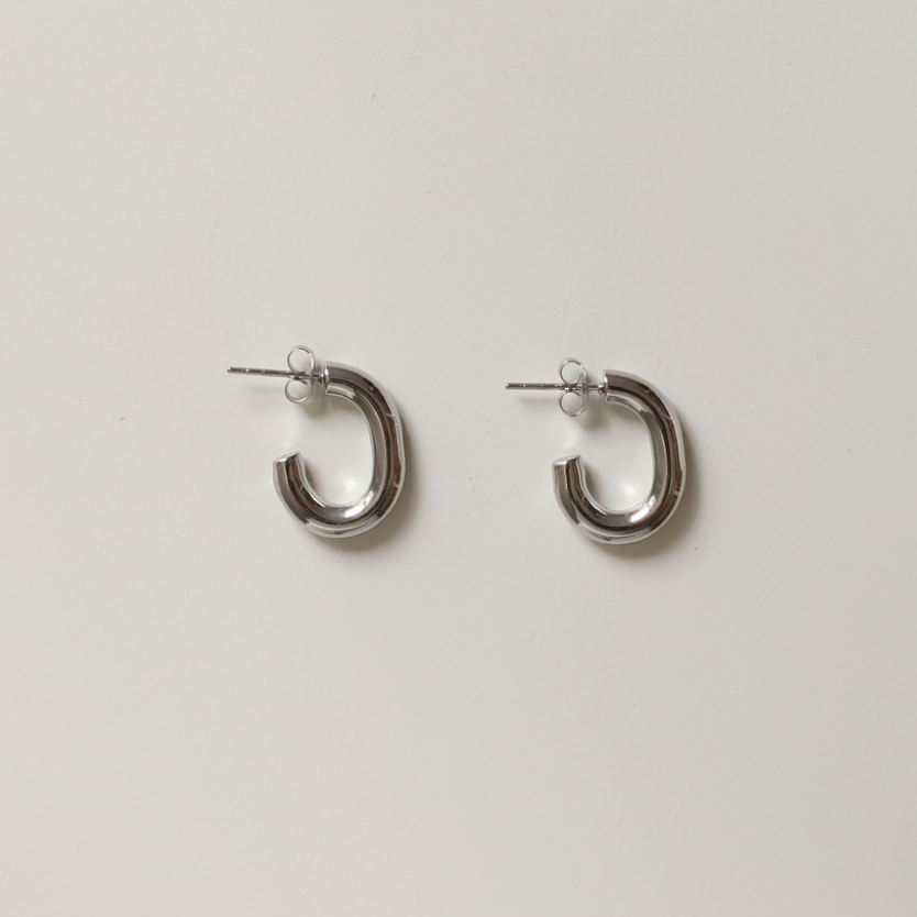 Aro ovalado plata