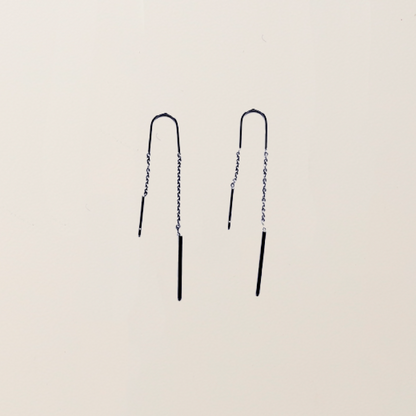 Pendientes colgantes mini plata