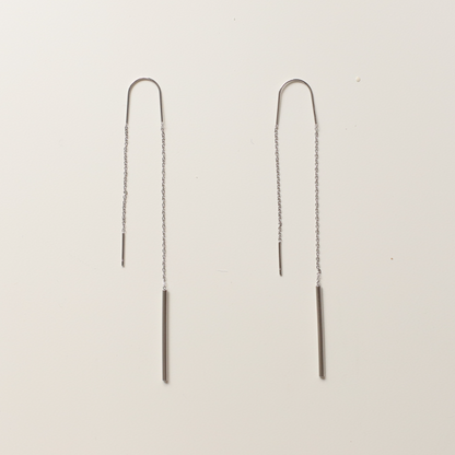 Pendientes colgantes plata